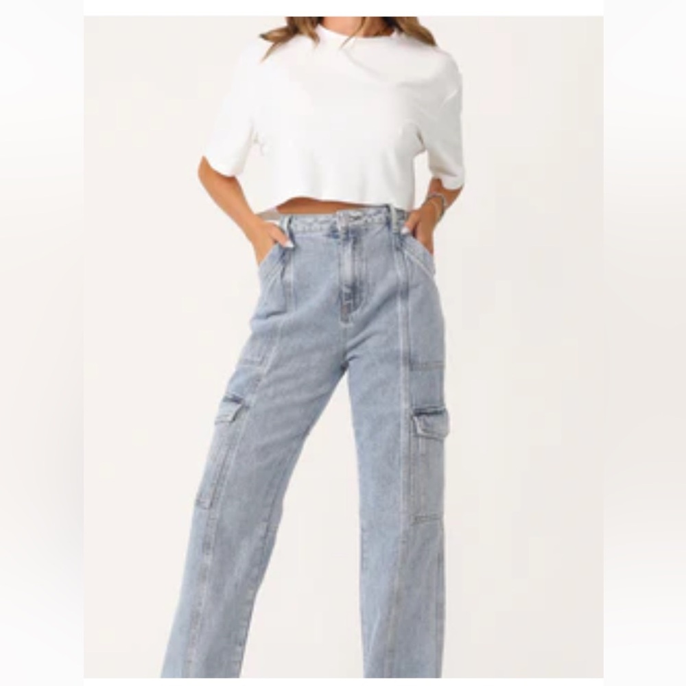 Kittenish Cargo Denim Jeans